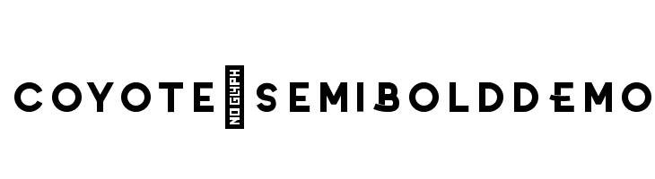 Coyote-SemiBoldDEMO  नि: शुल्क फ़ॉन्ट्स डाउनलोड