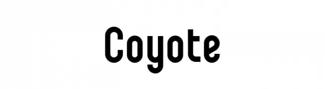 Coyote  नि: शुल्क फ़ॉन्ट्स डाउनलोड