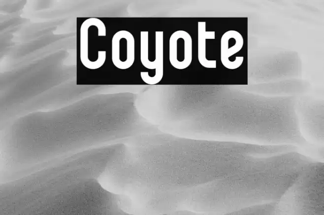 Coyote Font examples