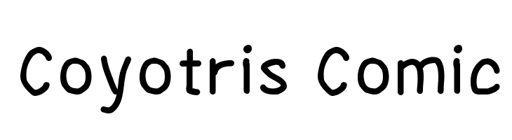 Coyotris Comic Font