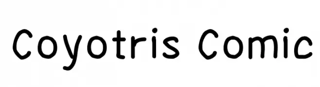 Coyotris Comic  les polices de caractères gratuit tlcharger