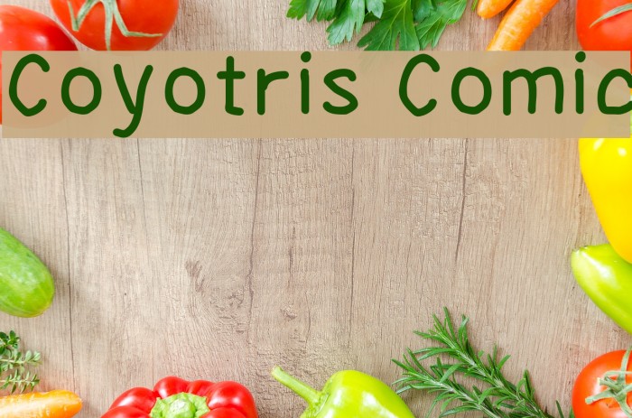Coyotris Comic Font examples