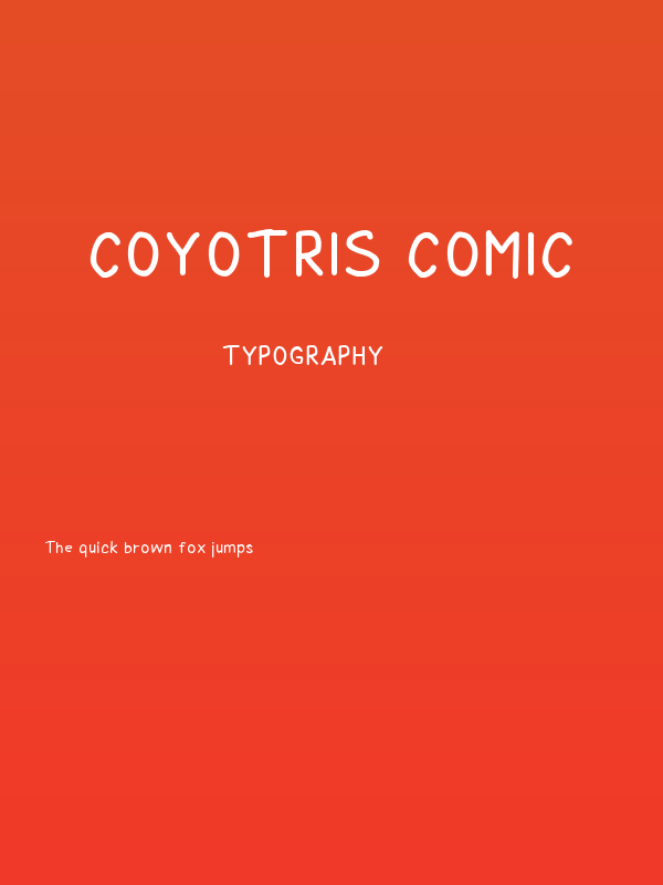 Coyotris Comic Poster