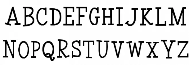Coyotris Serif Caratteri MAIUSCOLE