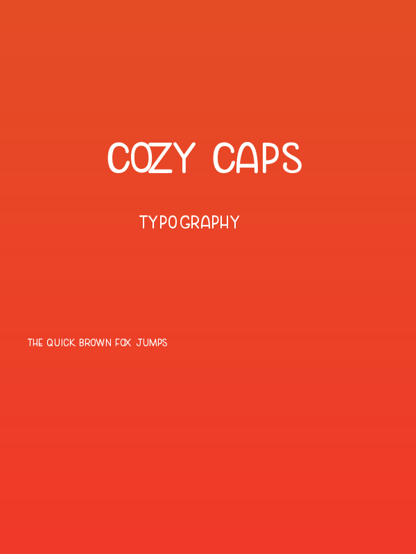 Cozy Caps Poster