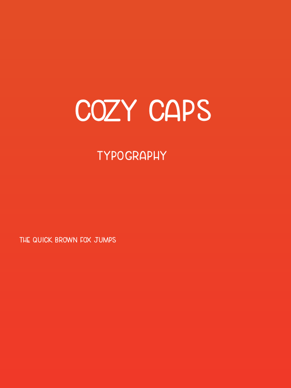 Cozy Caps Poster
