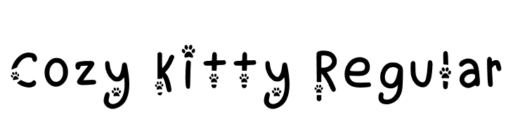 Cozy Kitty Regular  Frei Schriftart Herunterladen
