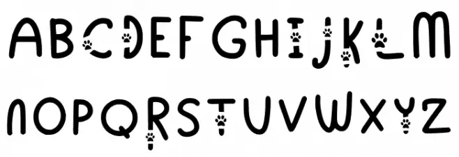 Cozy Kitty Regular Schriftart Groß