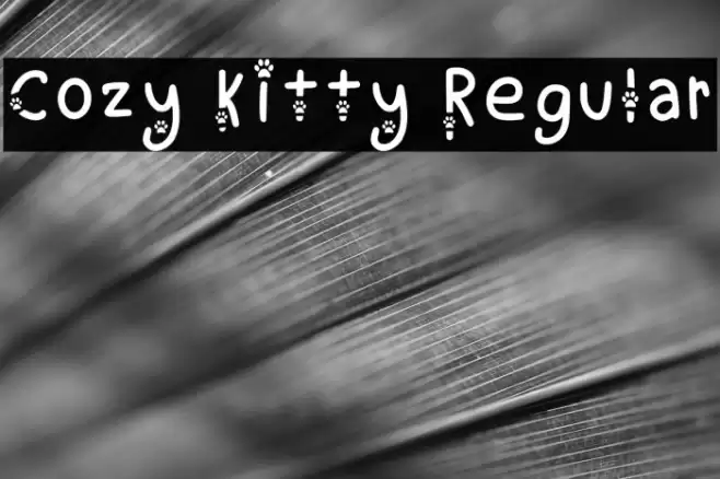Cozy Kitty Regular Font examples