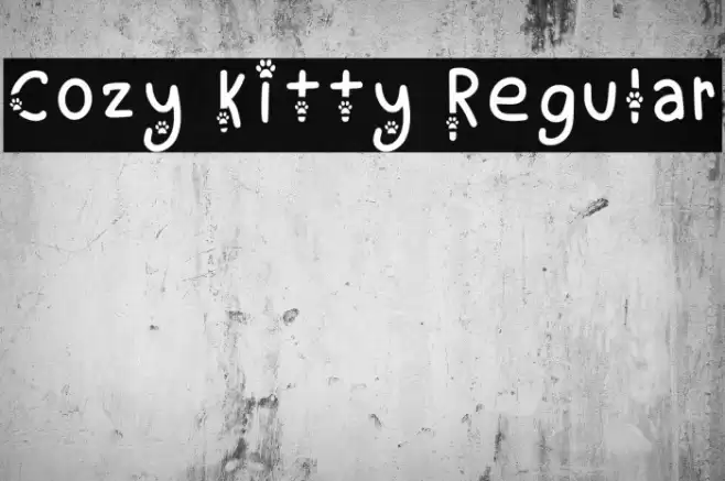 Cozy Kitty Regular Font examples