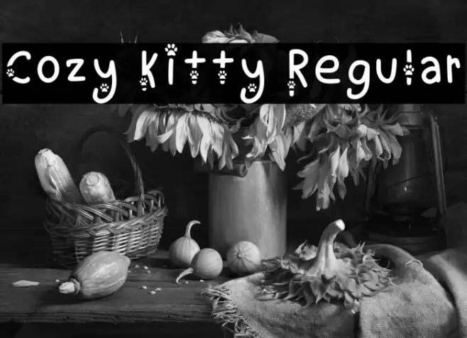 Cozy Kitty Regular Font examples