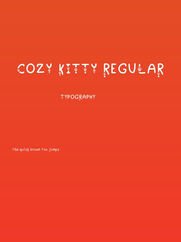 Cozy Kitty Regular Poster