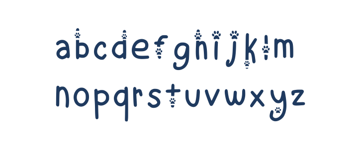 Cozy Kitty Regular Lowercase