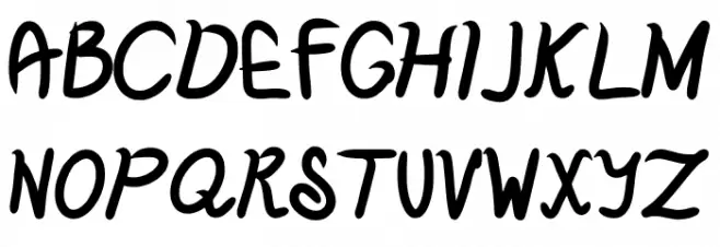 Cozy Regular Schriftart Groß