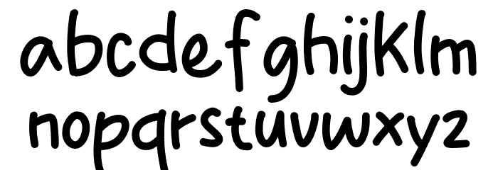 Cozy Space Font LOWERCASE