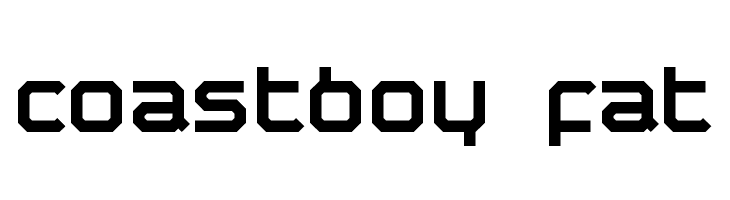 coastboy fat  font caratteri gratis