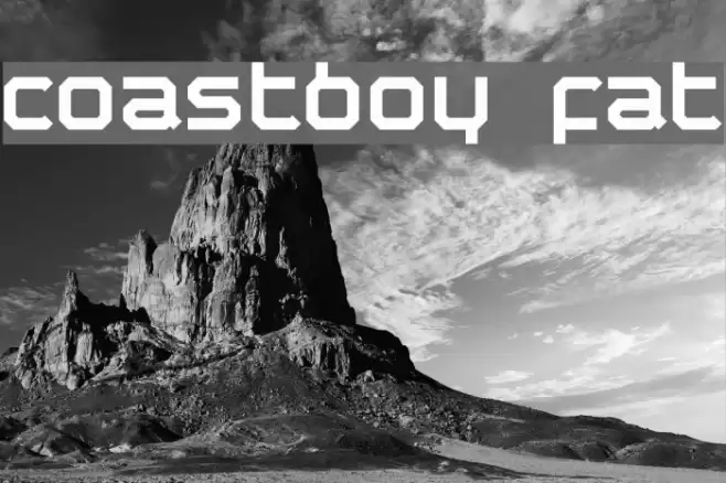 coastboy fat Font examples