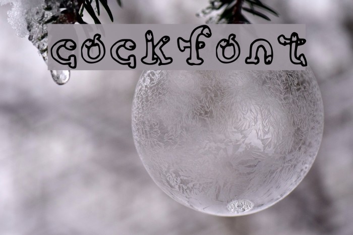 cockfont Font examples