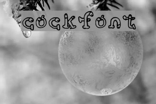 cockfont Font examples