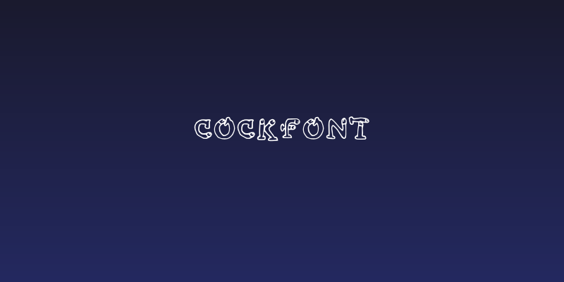 cockfont Social Header