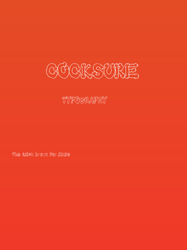 cocksure Poster