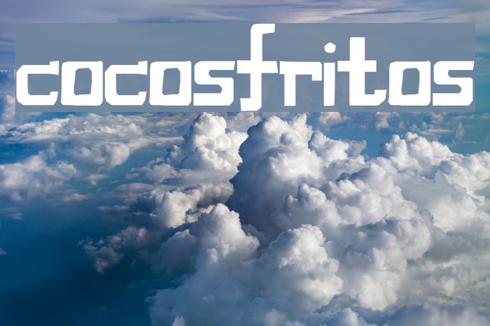 cocosfritos Font examples
