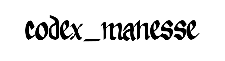 codex_manesse  Frei Schriftart Herunterladen