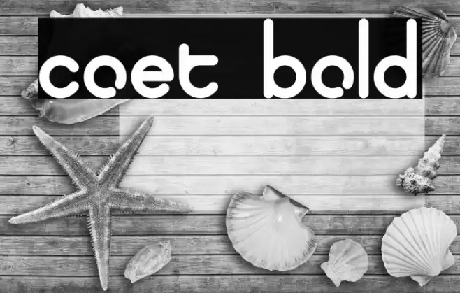 coet bold Font examples