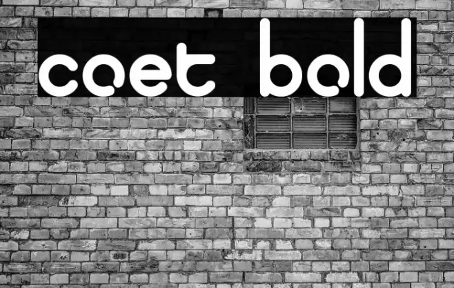 coet bold Font examples