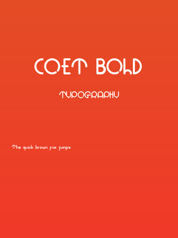 coet bold Poster
