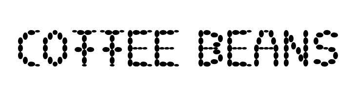 coffee beans Font