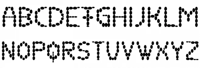 coffee beans Font UPPERCASE
