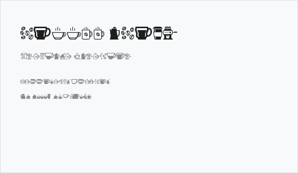 coffee icons Business Card