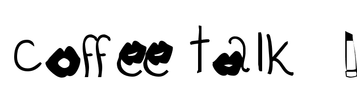 coffee talk 1 Font