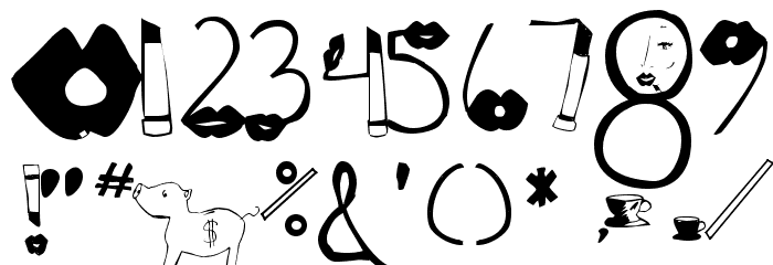 coffee talk 1 Font OTHER CHARS