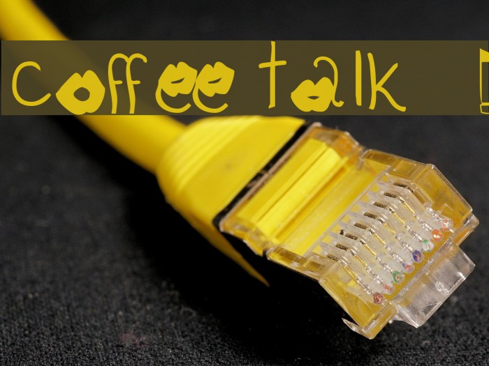 coffee talk 1 Font examples