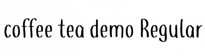 coffee+tea demo Regular  Free Fonts Download