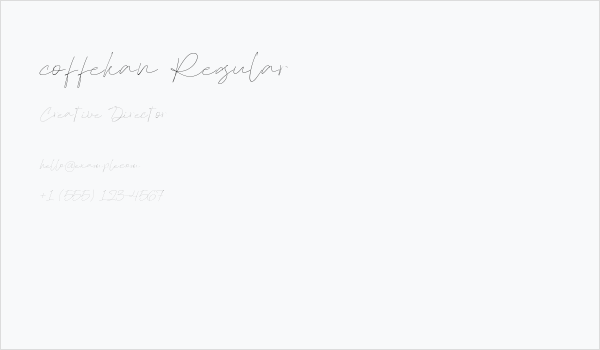 coffekan Regular Business Card