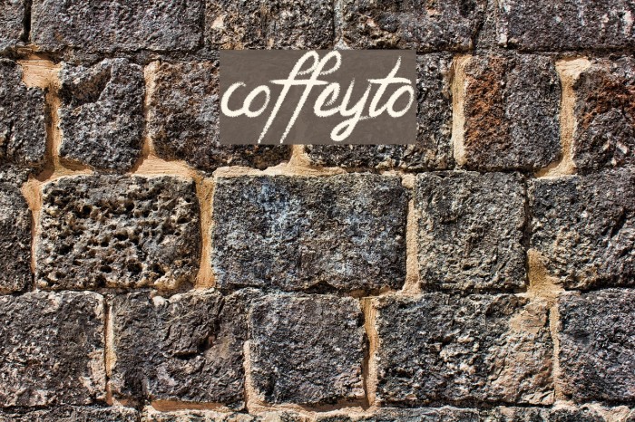 coffeyto Font examples