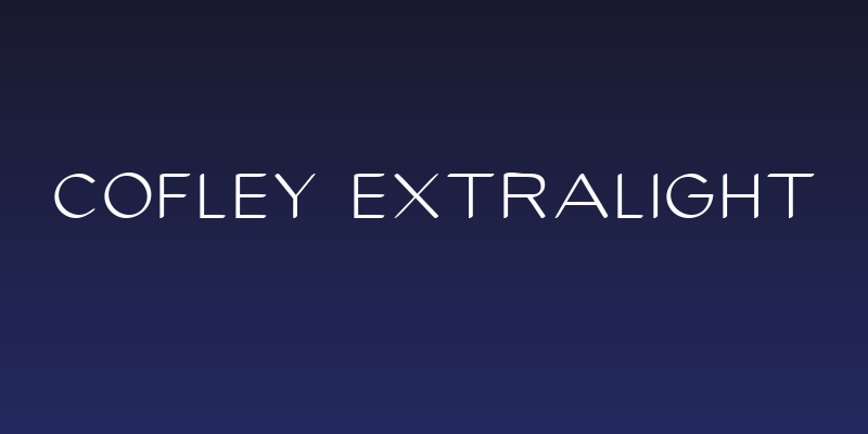 cofley extralight Social Header