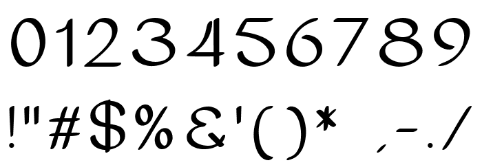 cofley light Font OTHER CHARS