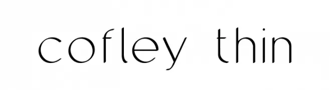cofley thin  les polices de caractères gratuit tlcharger