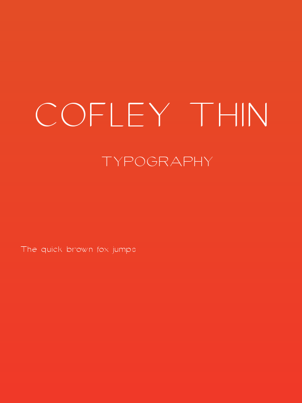 cofley thin Poster
