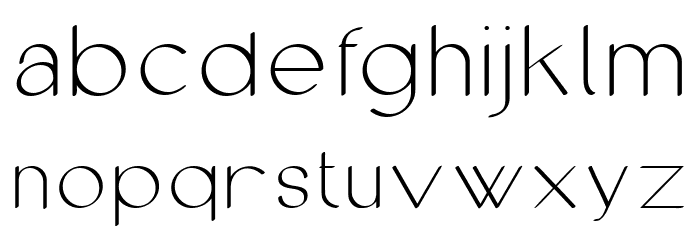 cofley thin Font LOWERCASE