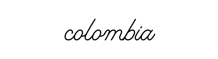 colombia  Frei Schriftart Herunterladen
