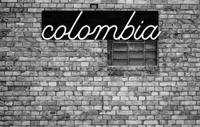 colombia Font examples