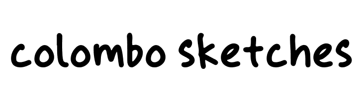colombo sketches  Fuentes Gratis Descargar