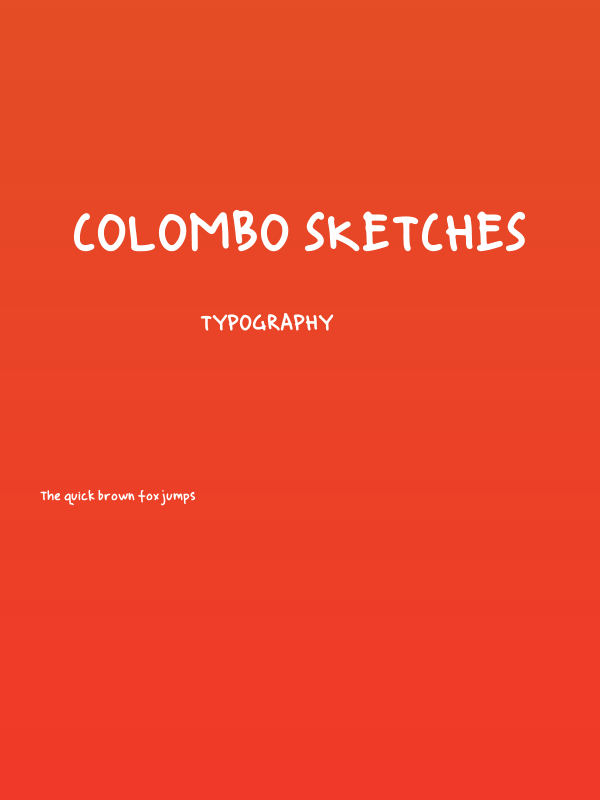 colombo sketches Poster