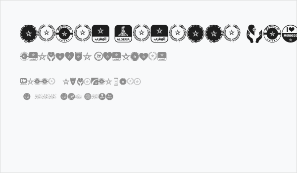 color Morocco Algeria Business Card