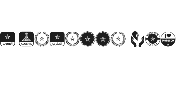 color Morocco Algeria Logo